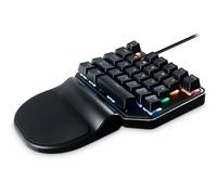 MediaRange Clavier MRGS100 avec câble, 27 boutons, 8 modes de couleur – Noir/Argent