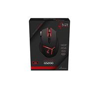 MediaRange MRGS200 Jeu Souris avec câble 9 Boutons USB 2.0 Noir/Rouge