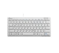 MediaRange MROS113 Clavier Qwertz avec câble Blanc