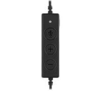 MediaRange MROS304 - Micro-casque - sur-oreille - filaire - USB - noir, argent Noir, Argent G