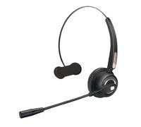 MediaRange Casque Mono sans Fil avec Microphone, Batterie 180 mAh, Noir