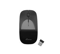 MediaRange Optical 3-button wireless mouse, low-noise, glossy black