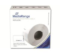 MediaRange Papieretiketten komp. Dymo 36x89mm 260 Stk. sw/ws