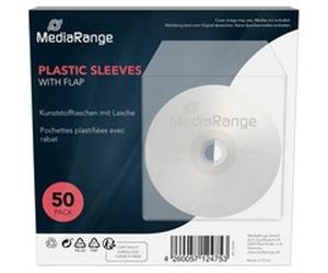 MediaRange Pochettes plastiques pour CD/DVD, Étui de protection