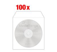 MediaRange Pochettes pour CD/DVD 1 pièce, blanc, 100 pcs.