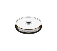 MediaRange Professional Line CD-R 700Mb|80Min 52 Vitesse d'écriture sur Toute la Surface Imprimable (imprimante Jet d'encre), Blanc pour archiver à Long Terme, 10 Cake