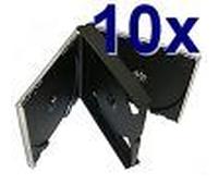 MediaRange Retail pack 4er CD-Jewelcase - Coffret pour CD - capacité : 4 CD/DVD (pack de 10)