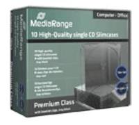 MediaRange BOX32 étui disque optique Boîtier DVD 1 disques Noir, Transparent
