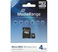 MediaRange 4 GB microSDHC, Carte mémoire
