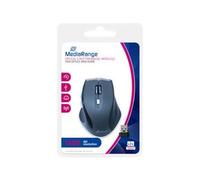 MediaRange - Souris - optique - 5 boutons - sans fil - récepteur sans fil USB