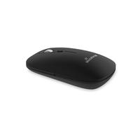 MediaRange Souris Optique sans Fil à 4 Boutons avec molette de défilement et Bouton DPI, 1 000 à 2 400 DPI, Touches silencieuses, jumelage simultané à 3 appareils (BT Ver 5.0), symétrique, Noir