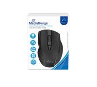 MediaRange Souris sans Fil 5 Boutons avec capteur Optique pour terminaux compatibles Bluetooth DPI réglable sans Fil avec molette de défilement, système de Navigation latérale, Couleur Noire