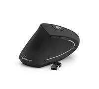 MediaRange Souris verticale ergonomique pour gauchers optique 6 boutons sans fil 2,4 GHz noir