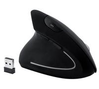 MediaRange Souris sans fil verticale pour gauchers, noire