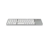 MediaRange Clavier sans fil 63 touches pliable tactile DE Argent