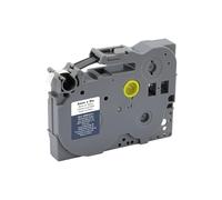 MediaRange TZ-211/TZe-211 Cassette de Ruban adhésif Permanent pour étiqueteuse en Plastique Noir sur Blanc 6 mm 8 m