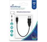 MediaRange USB 2.0 On-The-Go Adapterkabel 20cm schwarz