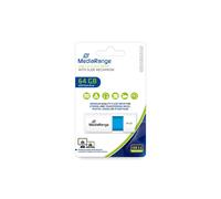 MediaRange USB Stick 64GB MR974 USB Type-A 2.0, Lecture 16Mo/s, Ecriture 8Mo/s, Format Slide, Bleu/Blanc, Boîtier Plastique, Windows 10/7/8