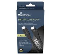 MediaRange MRCS218 câble USB USB 3.2 Gen 1 (3.1 Gen 1) 3 m USB C Noir