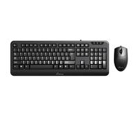 MediaRange Wired keyboard and optical 3-button mouse set, QWERTZ, black