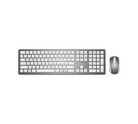 MediaRange Wireless Keyboard and Optical 4-Button Mouse Set, White/Silver