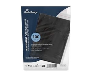 MediaRange zubehör CD-/DVD-rohlinge Etui à Pochette 1dischi Transparent