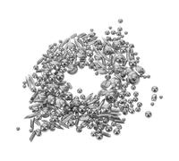 Médias de Polissage de Bijoux en Acier Inoxydable, Mélange Mixte | Finition des Métaux, Ébavurage et Nettoyage, Formes Balle Cône, Argenté, et Or