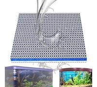 Médias filtrants pour aquarium, Médias filtrants d'aquarium - Tampon filtrant d'aquarium avec effet filtrant amélioré, matériau filtrant en coton épaissi 6D pour le ric