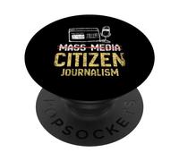 Médias Journalisme Citoyen Journalism Journaliste Citoyen PopSockets PopGrip Adhésif