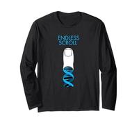Médias Sociaux Endless Scroll DNA Finger Manche Longue