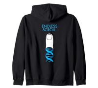 Médias Sociaux Endless Scroll DNA Finger Sweat à Capuche