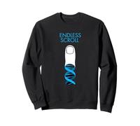 Médias Sociaux Endless Scroll DNA Finger Sweatshirt