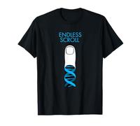 Médias Sociaux Endless Scroll DNA Finger T-Shirt