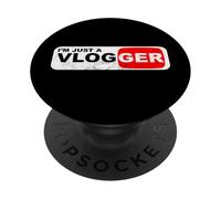 Médias Sociaux I'm Just a Vlogger PopSockets PopGrip Adhésif