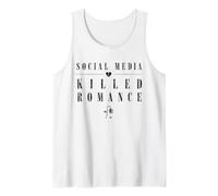 Médias Sociaux tués Romance Anti-Romance Humour Gothique Débardeur