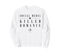 Médias Sociaux tués Romance Anti-Romance Humour Gothique Sweatshirt
