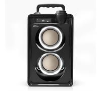 Mediatech Haut-parleur Bluetooth 30W FM Radio USB SD USB-C Bois