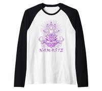 Médiation, siège de Lotus, Fleur de Lotus, Namaste Buddha Manche Raglan