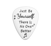 Médiator de guitare en acier inoxydable avec citation de Taylor - Cadeaux inspirants pour les fans de musique - Pour filles et garçons