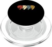 Médiator de Guitare, Guitariste, rétro, Vintage PopSockets PopGrip pour MagSafe