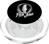 Médiator de Guitare Jésus Instrument de Musique Pâques Jour chrétien PopSockets PopGrip pour MagSafe