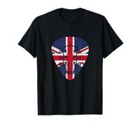 Médiator Guitare Drapeau de la Grande-Bretagne T-Shirt