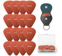 Mediator Guitare en Nylon 16x Mediator Guitare Electrique & Acoustique 4 Épaisseurs pour Guitare Ukulélé, Acoustique, Électrique, Basse(0.58 mm, 0.71 mm, 0.96 mm, 1.2 mm)