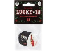 Jim Dunlop Médiators Lucky 13 Series II Player’s Pack x6 assortis 0,73 mm