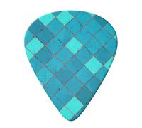 Médiators Blue Scales Ocean, lot de 6 avec support, médiators pour guitare acoustique et basse, 0,96 mm