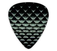 Médiators de guitare à motif en métal Médiators de guitare de qualité supérieure 12 pièces de médiators ukulélé dont 0,46 mm 0,71 mm 0,96 mm