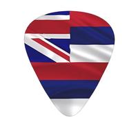 Médiators de guitare américaine Drapeau d'Hawaï, médiators en celluloïd de qualité supérieure pour une meilleure jouabilité et tonalité.