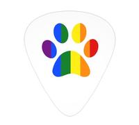 Médiators de guitare, de basse et de basse, inspirés de la bande originale LGBT Paw Pride (lot de 12).
