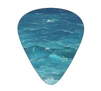 Médiators de guitare Deep Blue Sea, médiators en celluloïd de qualité supérieure pour une meilleure jouabilité et tonalité.