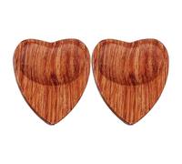 Médiators de guitare électrique en bois massif, 3,0 x 3,2 cm, finition lisse faite à la main, contrôle confortable du pouce pour guitaristes et musiciens, couleur bois